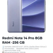 Note 14 pro, note 14, note 15, note 15 pro y 15 pro plus. Sellado caja garantia x escrito 30 dias al whatsa - Img 56113453