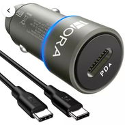 Cargador de Carro Tipo-C 20W 1HORA Color Gris Potencia 20W Entrada Tipo C US$ 10.00 - Img 58123553