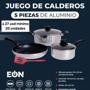 Juego de calderos 5 piezas de aluminio x cantidad, yoafadia 💯 - Img 58344577