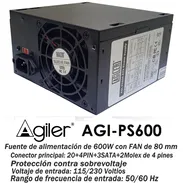 ⚡🔌 Fuente para PC AGILER AGI-PS600 ATX con un precio bien equilibrado entre costo y prestaciones 🔌⚡ - Img 52031646