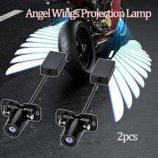 Luces de Bienvenida de Alas de Ángel para Motos – Proyección LED Universal - Img 112057565