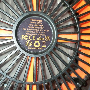 Ventiladores recargables 20 mil mah, modelo X11 - 2/2