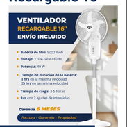Ventilador recargable de pedestal - Img 55772409