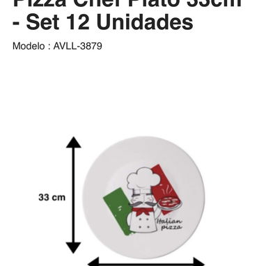 Juego de platos para pizza y risotto marca Bormioli - Img 114179917