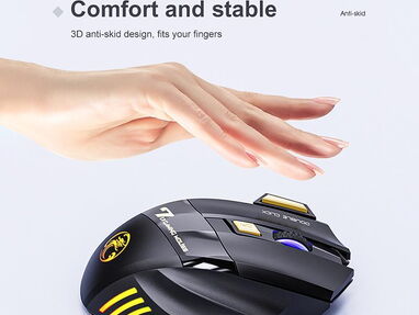 Mouse Gamer X7 Bluetooth Inalámbrico Recargable de 7 botones, clicks silenciosos y luces RGB...Ver fotos...59201354 - Img main-image