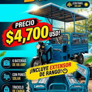Triciclo híbrido marca start con panel solar - Img 58287977