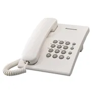 **FIJO ALÁMBRICO DE UNA LÍNEA (1 LÍNEA TELEFÓNICA)** TELEFONO BLANCO PANASONIC - KX-TS500LX1W - Img 54862122