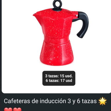 Cafeteras de varios tamaños y modelos, sirven para inducción casi todas - 3/7