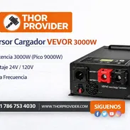 Inversor Cargador VEVOR 3000W 9000W Pico Baja Frecuencia 24V a 120V Onda Pura Con Control Remoto Off Gri - Img 55071622