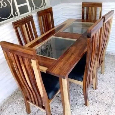 ∆ comedor de madera sólida de 2 4 6 sillas. Disponible - 8/10
