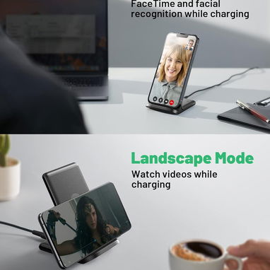 ⚡📱 CARGADOR INALÁMBRICO INIU 15W FAST CHARGE + BASE SOPORTE 🔥 IPHONE SAMSUNG ANDROID 💥 Envío + Garantía - Img 117590459
