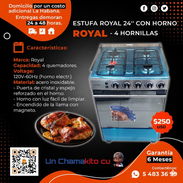 💲290💲COCINA 4 HORNILLAS ROYAL CON HORNO. ENTREGA GRATIS CON FACTURA Y GARANTÍA. TLF 54833699 - Img 49320111