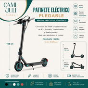 Patinete / scooter eléctrico plegable 350W, 3 velocidades - Img 58223516