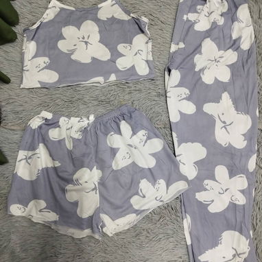 Pijamas _ ropa dormir mujer 3 piezas . 12 Usd - Img 118007867