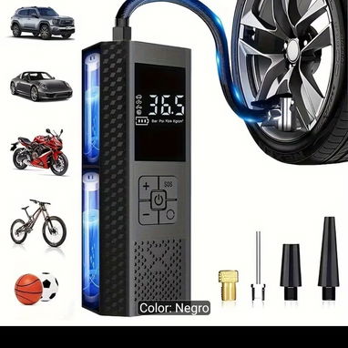 Mini compresor de aire digital portátil recargable - 2/8