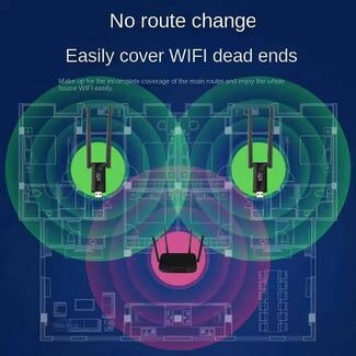 Repetidor WiFi USB de Alta Potencia – 300Mbps 2.4G con Doble Antena | videojuegoshabana.com - Img 122519198