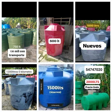 Tanques plasticos para agua 💧 nuevos - 6/8