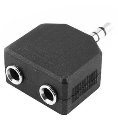 ADAPTADOR 1 PLUG 3.5 MM A 2 JACK 3.5 MM, ESTÉREO - Img 68752889