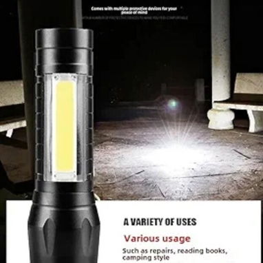 Mini linterna recargable led con farol - Img 122803585