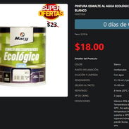 Pintura Blanca E01 Profesional Ecológica Blanco Intenso Nueva VPT-0199 - Img 54622331