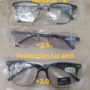Espejuelos progresivos/ espejuelos protección luz azul c graduación/natural - Img 119803135