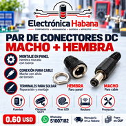 Par de conectores DC macho + hembra - Img 58333391