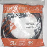 Cable DVI a VGA – 1,8 m  Características: - Conectores: DVI macho a VGA macho - Longitud: 1,8 m - Tipo de señal: requier - Img 55740262