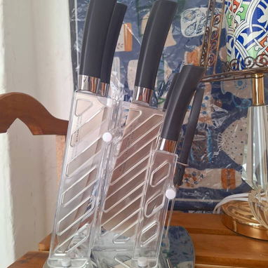 Juego de cuchillos hoja dura con base 12000 cup - Img 119480989