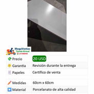 Porcelanato superblanco antiresbalante 60x60 - Img 57668880