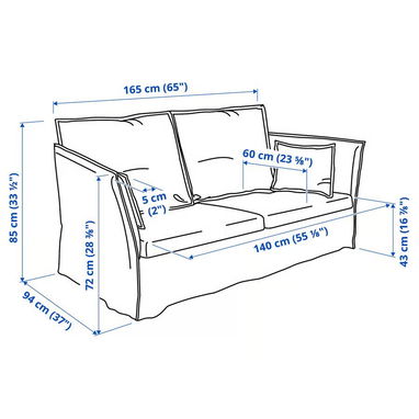 SOFA DE IKEA LOVESEAT 2 PLAZAS (BACKSAKEN) - Img 120442121