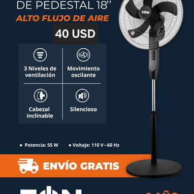 Ventilador de Pedestal 18 " - Img 125139436