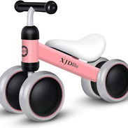 Bicicleta de equilibrio para niños pequeños – Lindo juguete para bebés de 12 a 24 meses – Andador sin pedal con 4 ruedas - Img 55946374