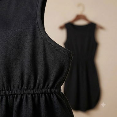 Vestido Casual Negro (Súper Fresco y Cómodo) • Talla L 20usd - Img 124824382