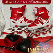 Patines lineales ajustables con kit de protección - Img 55734751