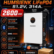 16.1 kw Bateria Humsienk 51.2Vx314Ah🔋⚡ Em - Img 55333965