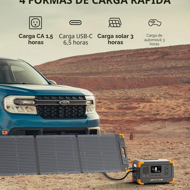 ☎️53544655 🛵 Entrega Gratis ⭐ PECRON E300LFP – Estación de Energía Portátil 288Wh⭐ - 6/8
