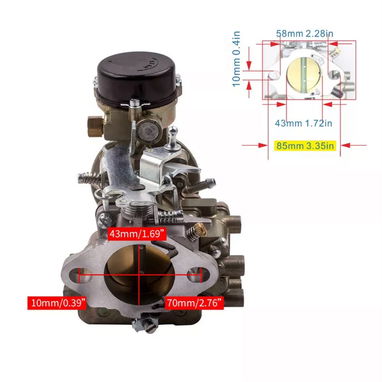 CARBURADOR PARA MOTOR DE CHEVROLET 6 EN LÍNEA - 3/5