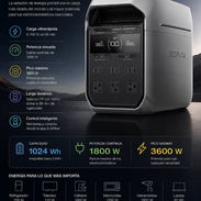 La EcoFlow DELTA 3 Plus es una estación de energía portátil con 1.024 Wh 💵750💵 Garantía: 1 semana YBM/ Eletricity - Img 57589030