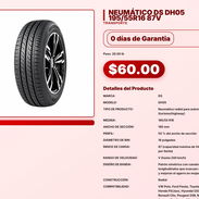 NEUMÁTICO DS DH05 195/55R16 87V . - Img 57565761