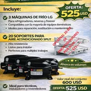 20 soportes para split y 3 Maquinas de frio LG el combo perfecto - Img 52087956