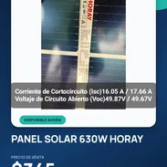 Panel solar 630w marca Horay - Img 56723620