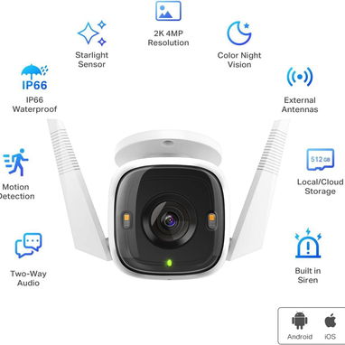 ☎️53544655 🛵 Entrega Disponible ⭐Camara de Seguridad Tapo C32oWS ⭐ - Img 103873112