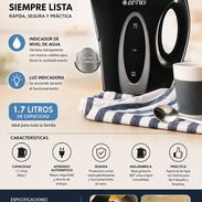 Jarra hervidor eléctrico de agua - Img 57851327