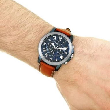 Reloj FOSSIL plataforma GRANT cronógrafo MOD. FS5151 cuarzo japonés caja: 44mm y manillas cuero legítimo, NUEVO EN CAJA. - Img 111402183