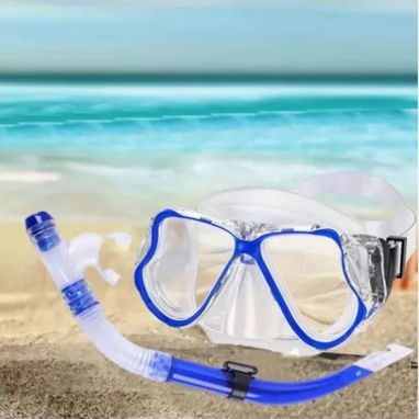Máscara, visor en cristal anti empaño mas snorkel/snorkeling/bucear - Img 107056454
