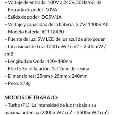 Lámpara de curado profesional - 6/8
