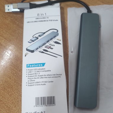 Adaptador USB 3.0 y USB-C 8 en 1. - Img 123650804