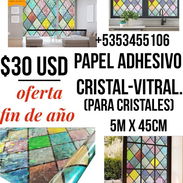 Oferta ❤️🎊FIN DE AÑO. Papel Adhesivo para Cristal _Vitral (para cristales) - Img 49928208