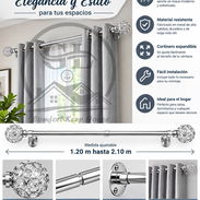 Cortineros expandibles en dorado y en plateado efecto espejo d tubo gordo (c) - Img 57772420