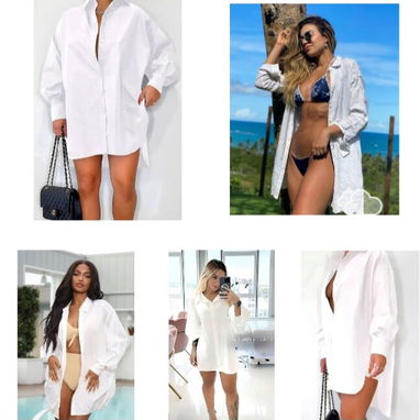 Camiseros para mujer, color blanco 58547627 - Img 101626801